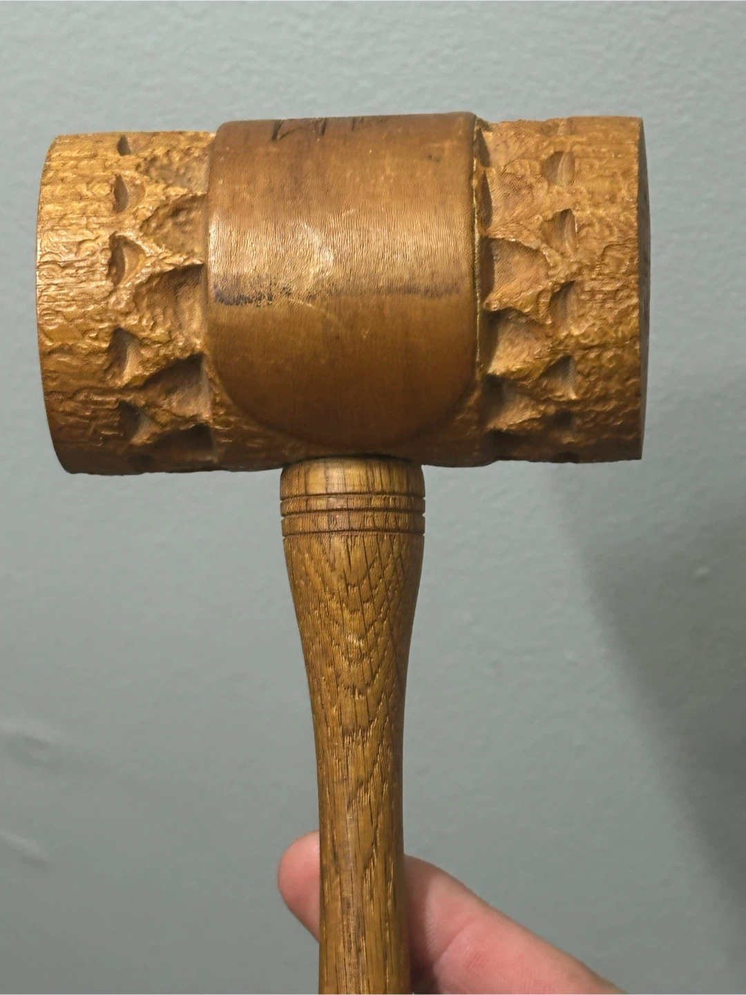 Hand Carved Vintage K of C Fraternal Gavel 1962 1964 - photo 4