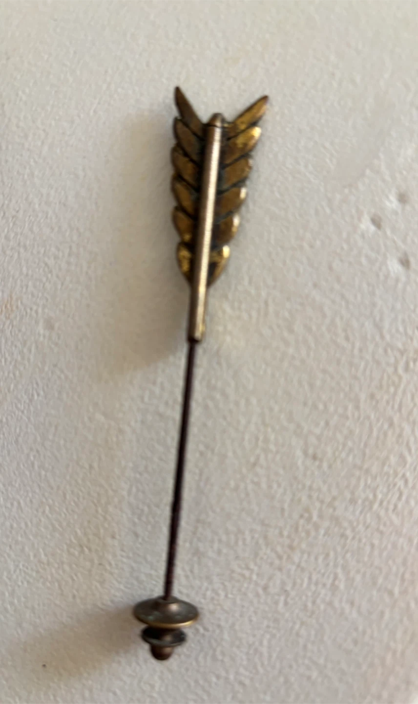 Vintage Arrow Tie Tack/Stick Pin with Turquoise - photo 2