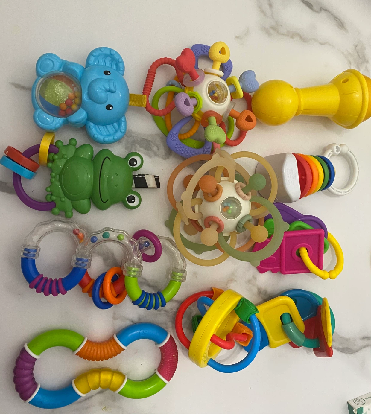 Assorted Baby toys:  Baby Rattles and Teethers