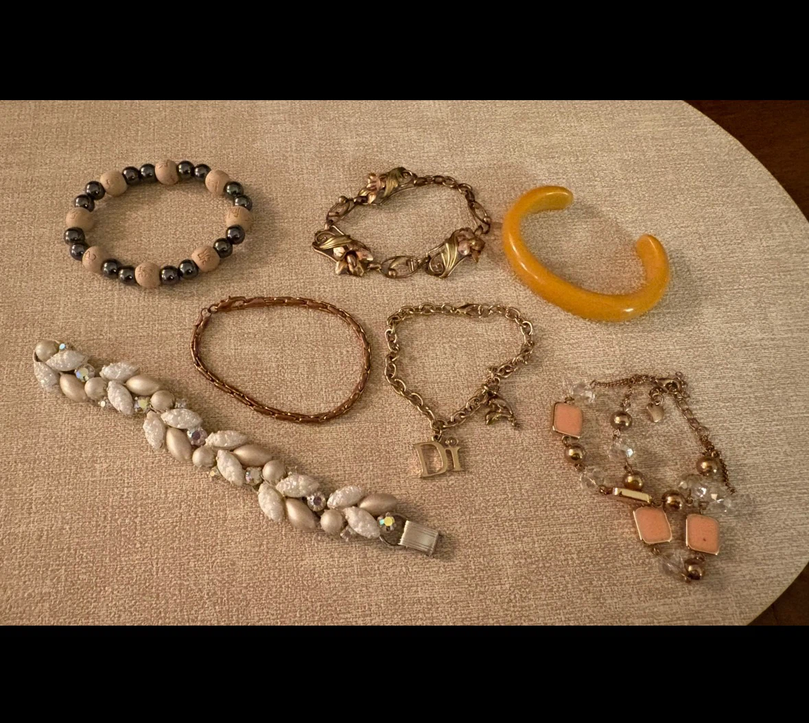 Vintage Costume Bracelet Lot – 7 Pieces