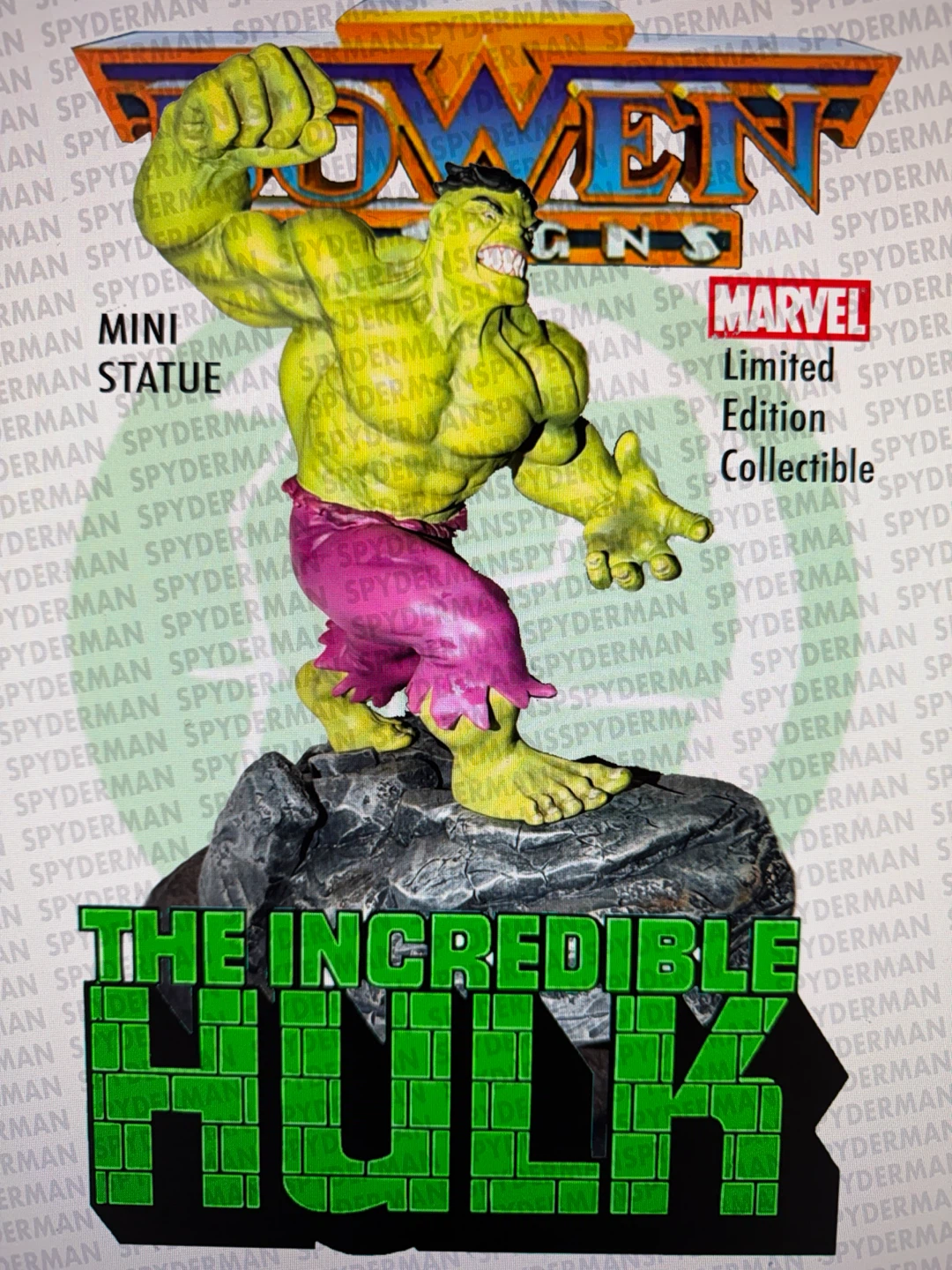 The Incredible Hulk Mini Statue Collectible Bowen designs