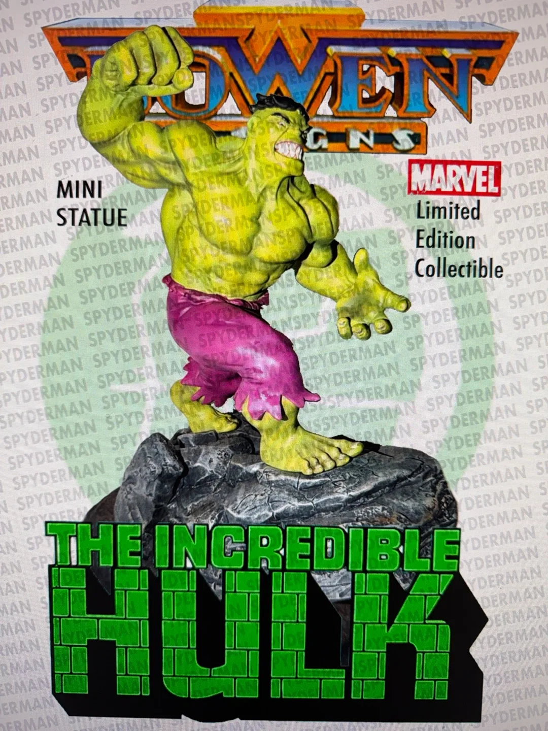 The Incredible Hulk Mini Statue Collectible Bowen designs