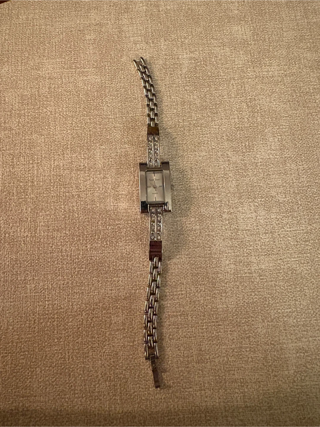 Good Times Silver-Tone Rhinestone Quartz Watch - photo 2