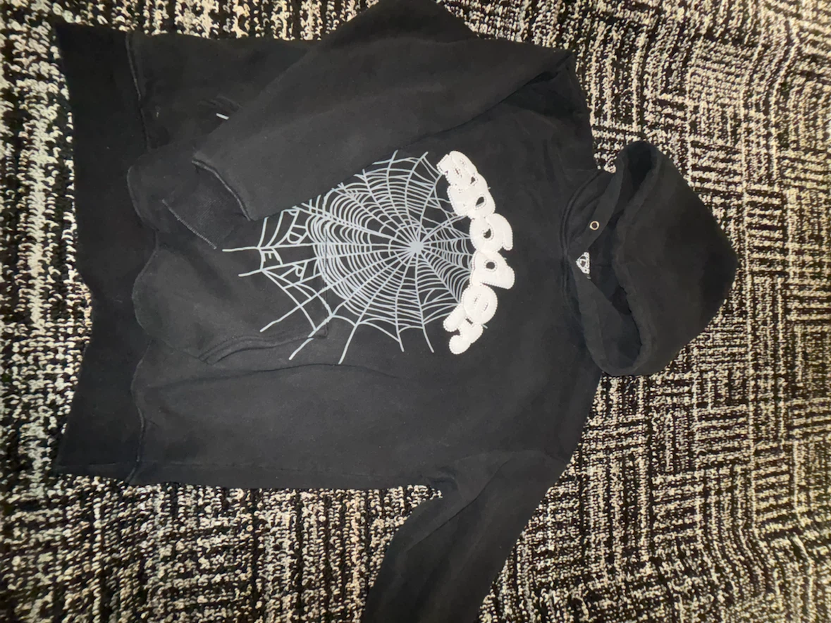 Black Spider Web Hoodie