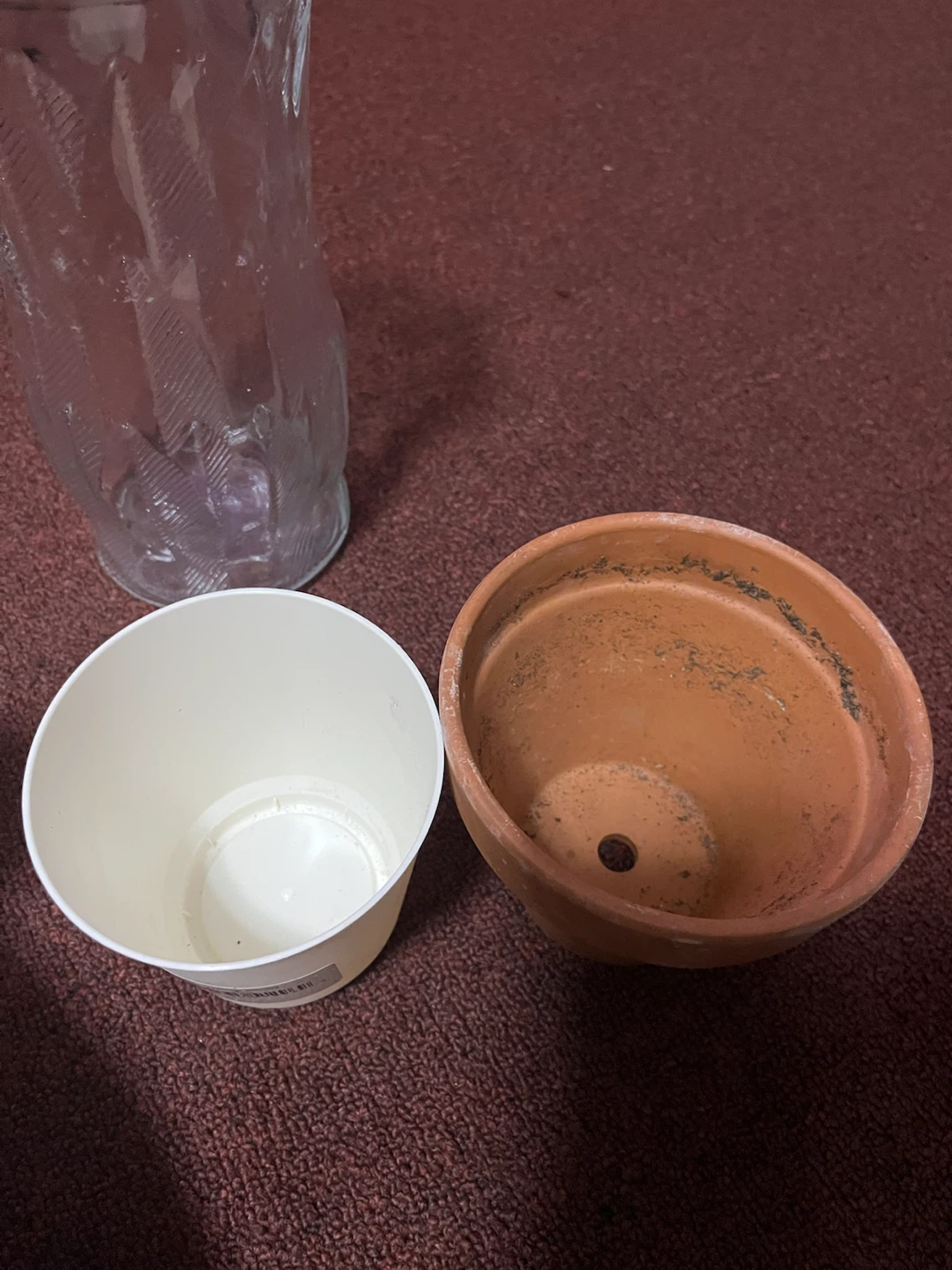Glass Vase with Two Small Pots - photo 3