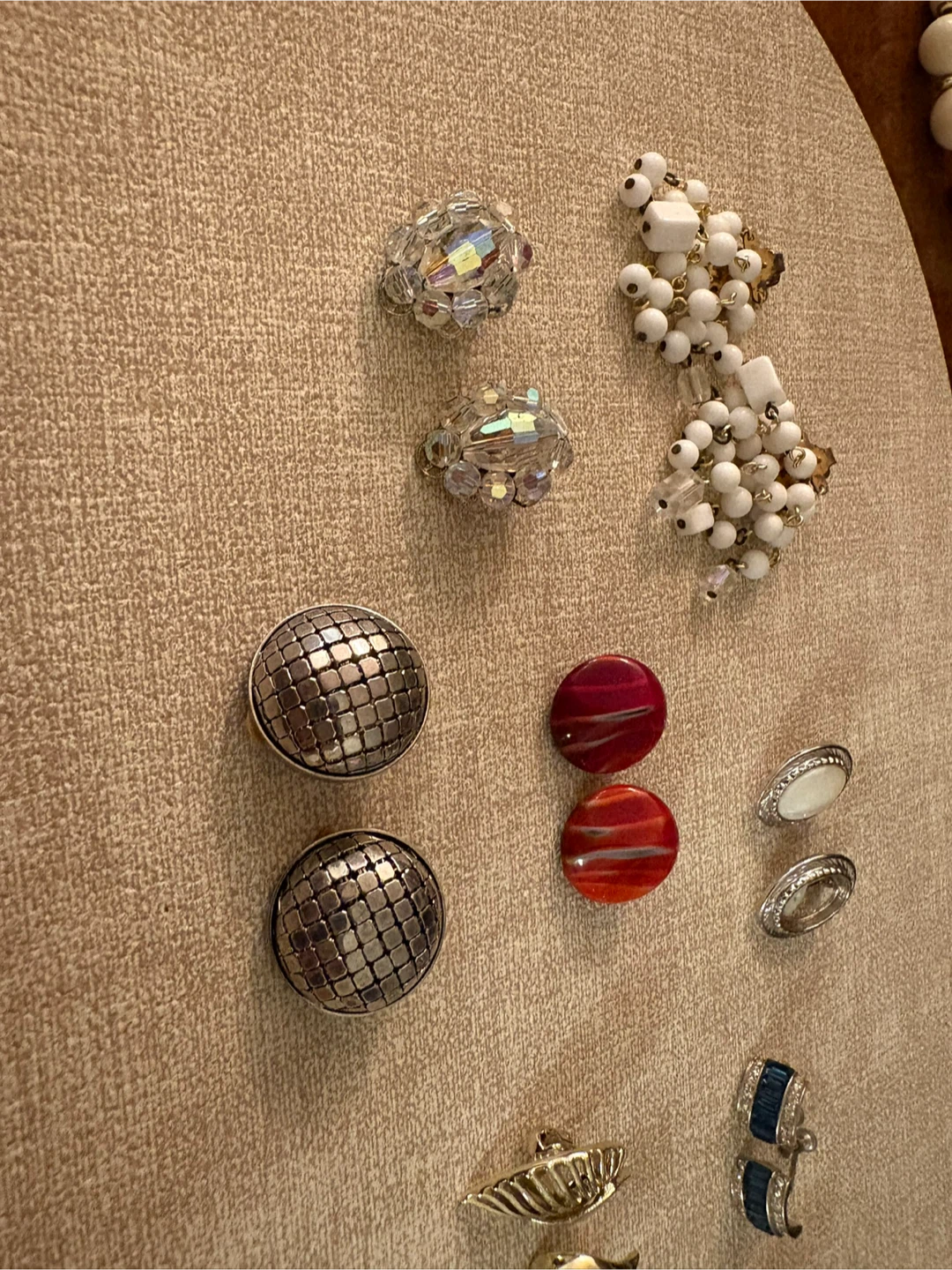 Vintage Clip-On Earrings Bundle – 8 Pairs - photo 4