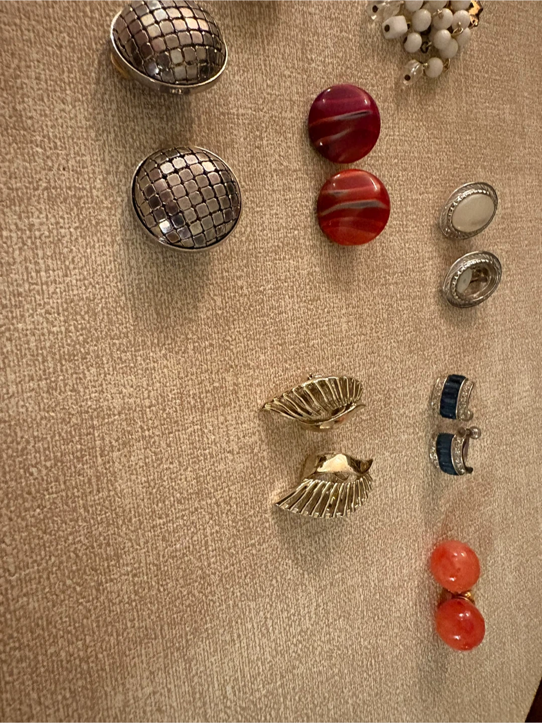 Vintage Clip-On Earrings Bundle – 8 Pairs - photo 5