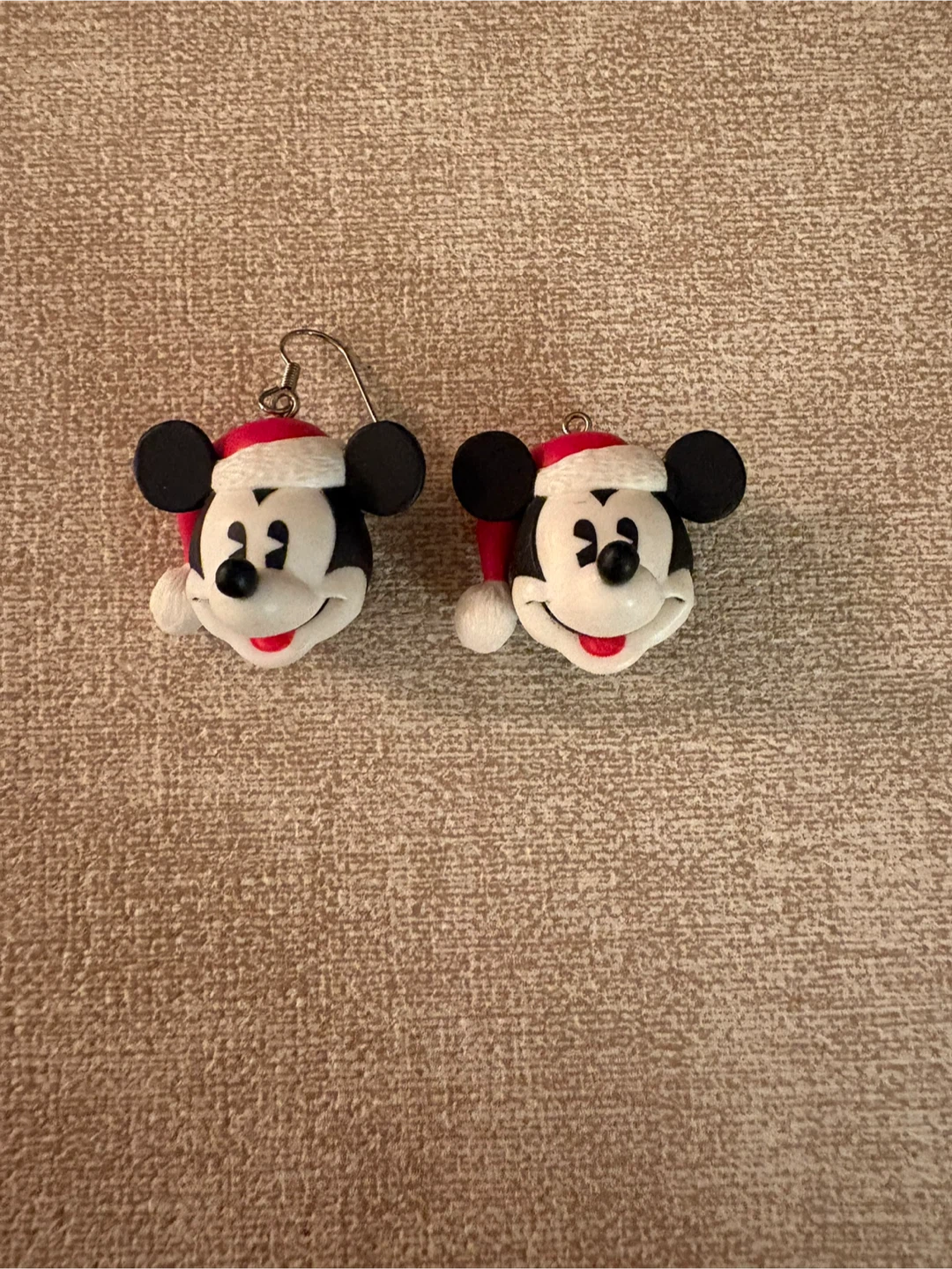 Disney Mickey Mouse Santa Christmas Earrings