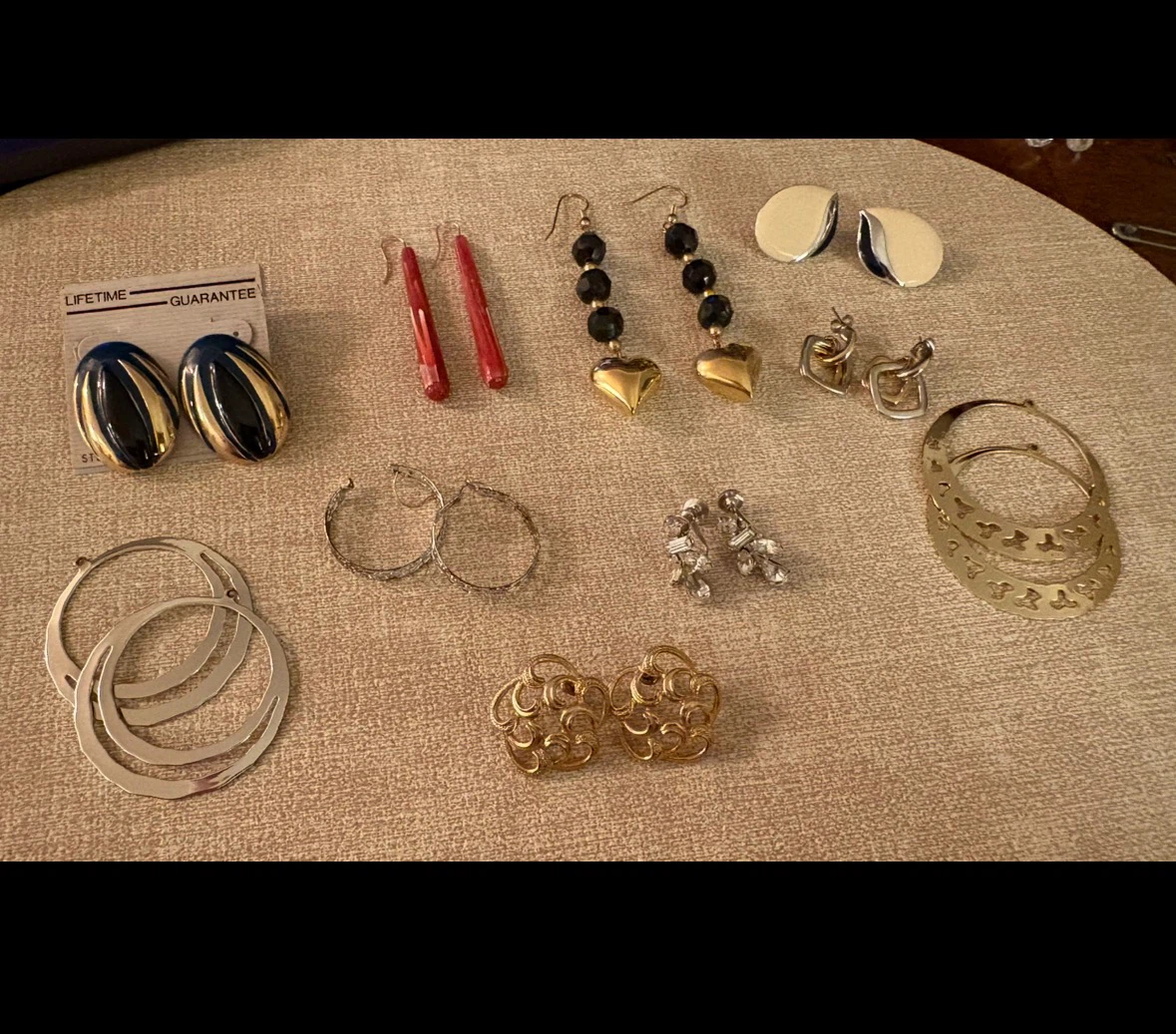 Mixed Lot of 10 Pairs of Costume Earrings – Vintage & Modern