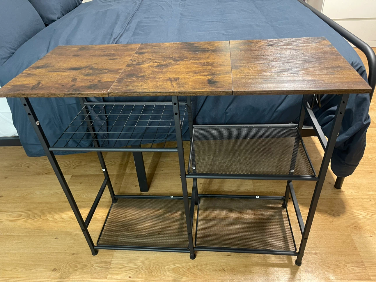 Sofa Table with Outlets and Shelves - photo 3