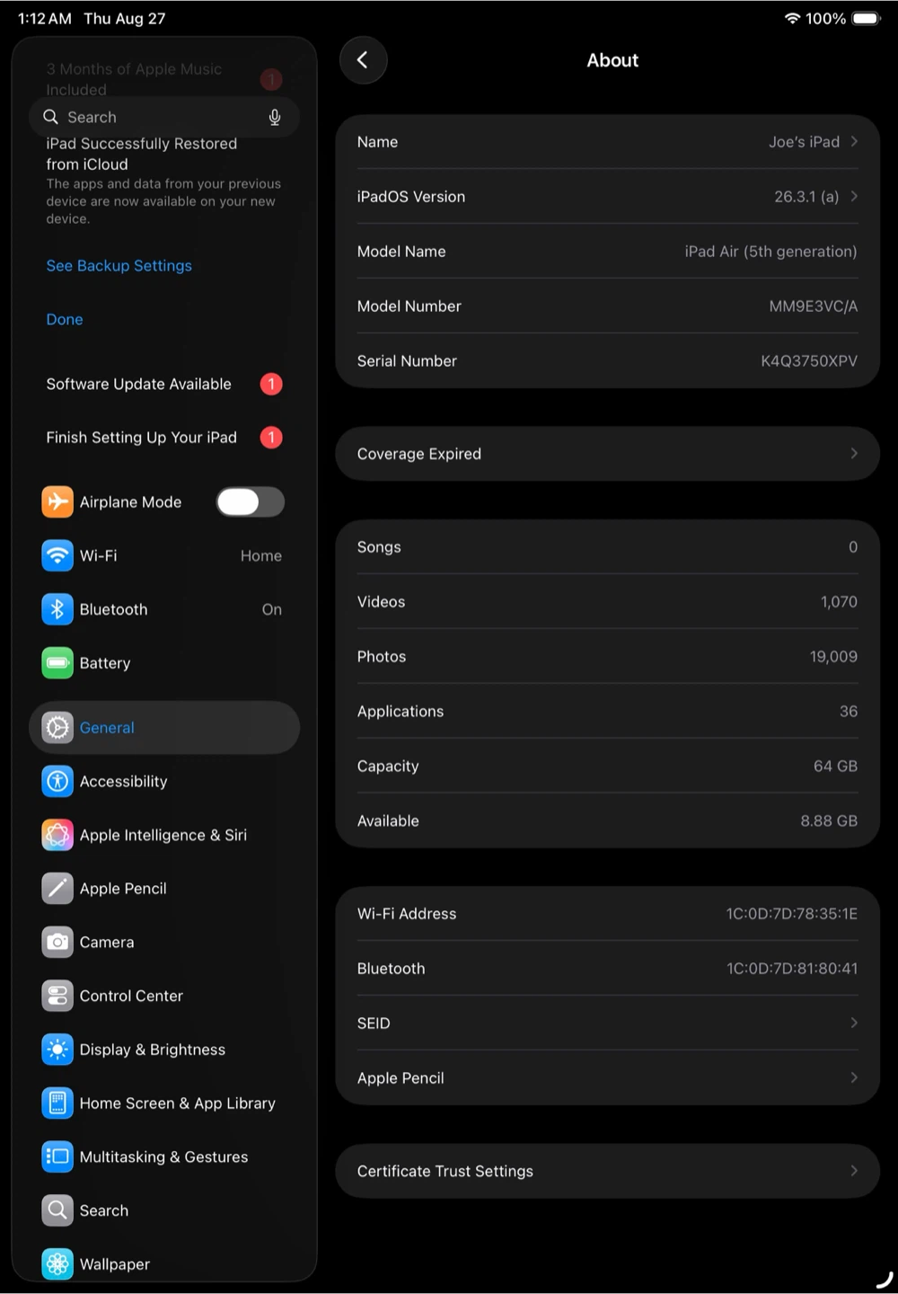 Apple iPad Air (5th gen) 64 GB - photo 3