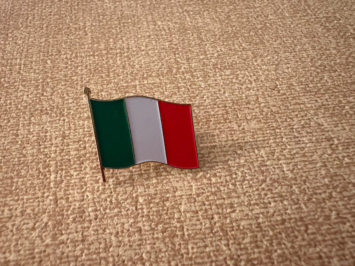 Italian Flag Enamel Lapel Pin