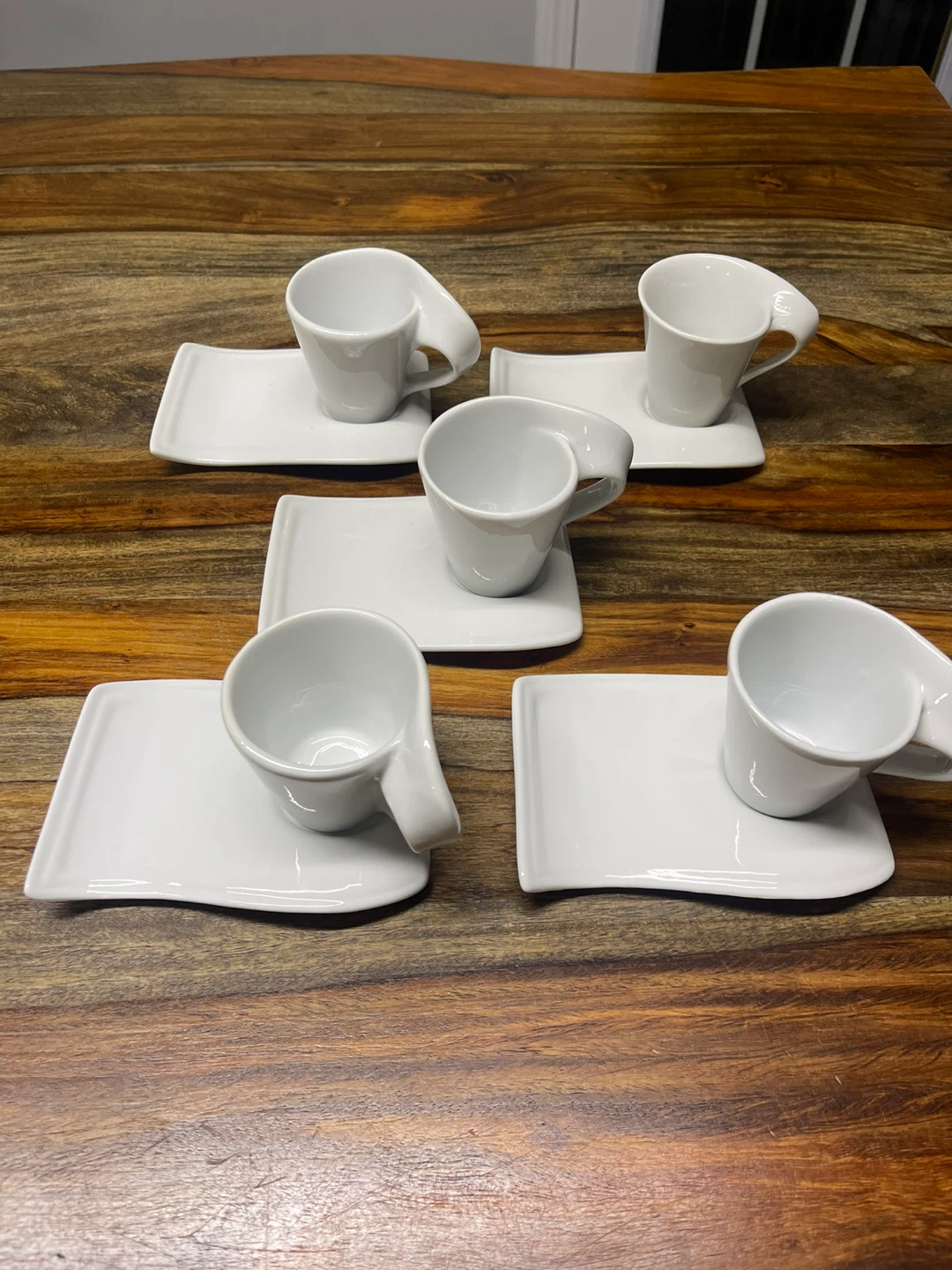 Verdici Design Espresso Cups and Saucers Set