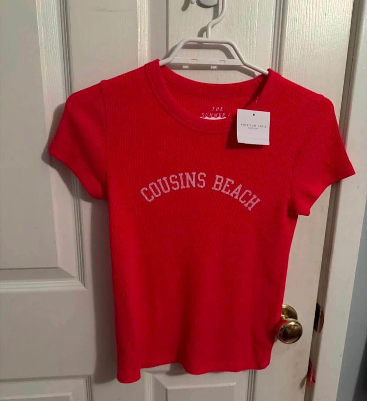 Women American eagle cousins beach t shirt size small tags on