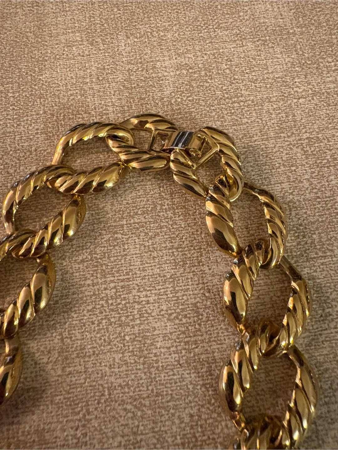 Chunky Gold-Tone Statement Chain Necklace