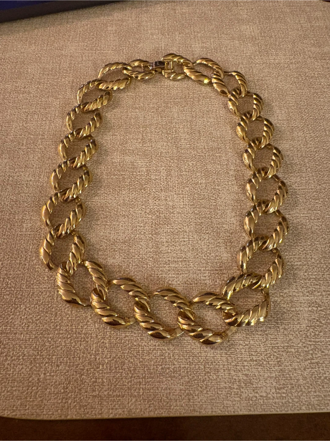 Chunky Gold-Tone Statement Chain Necklace - photo 3