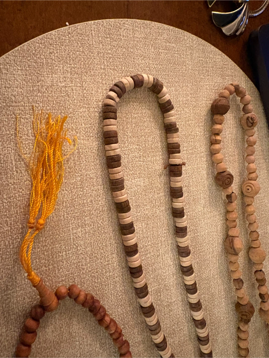 Set of 3 Long Wooden Bead Necklaces - photo 2