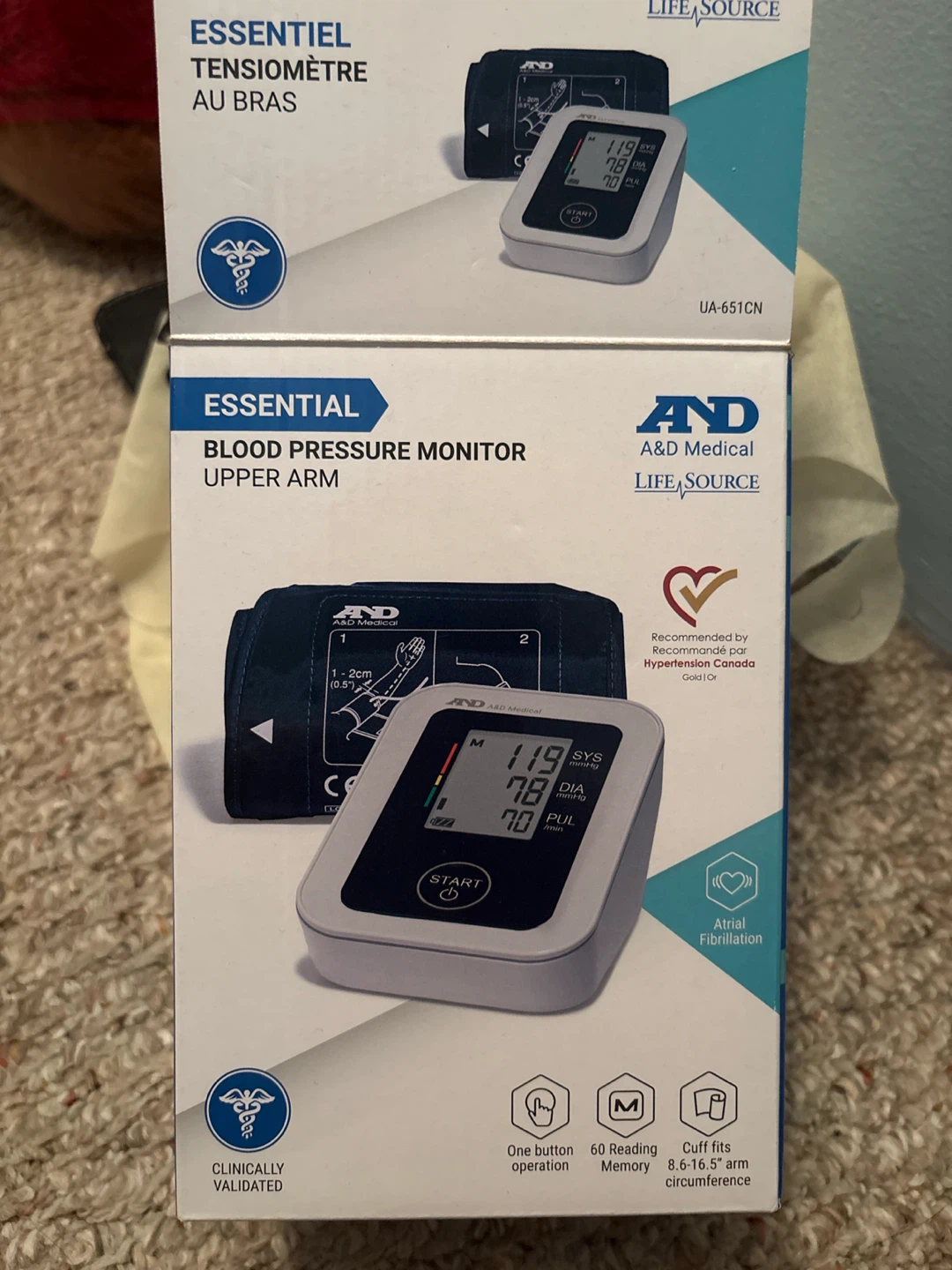 Blood Pressure Measuring Device (Upper Arm)