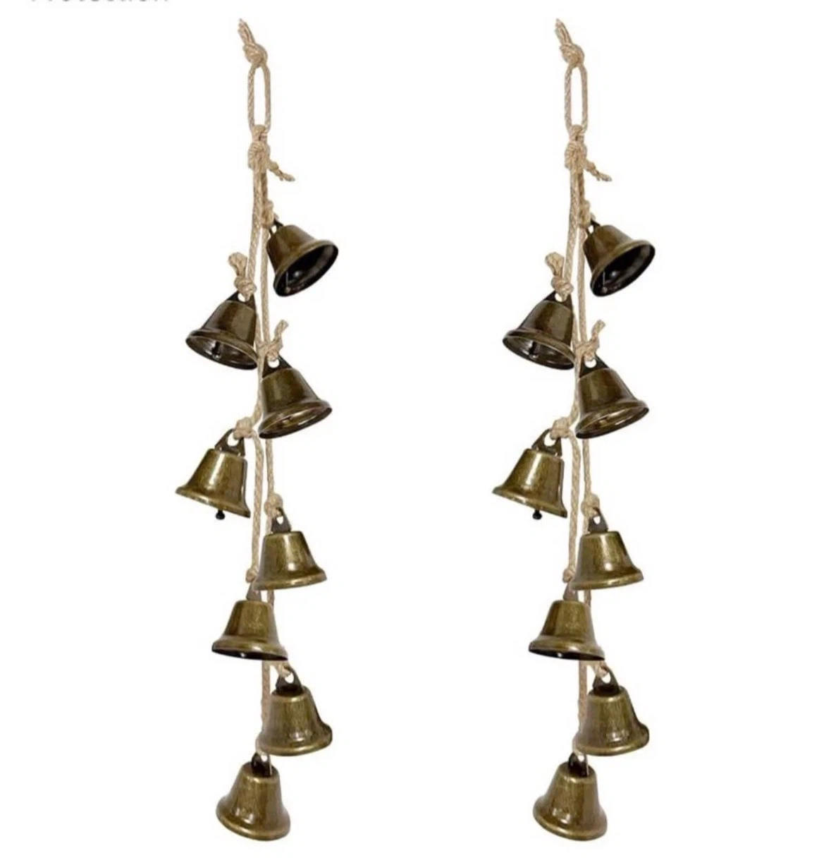2 Pack 15.75 Inches Witch Bells for Door Knob