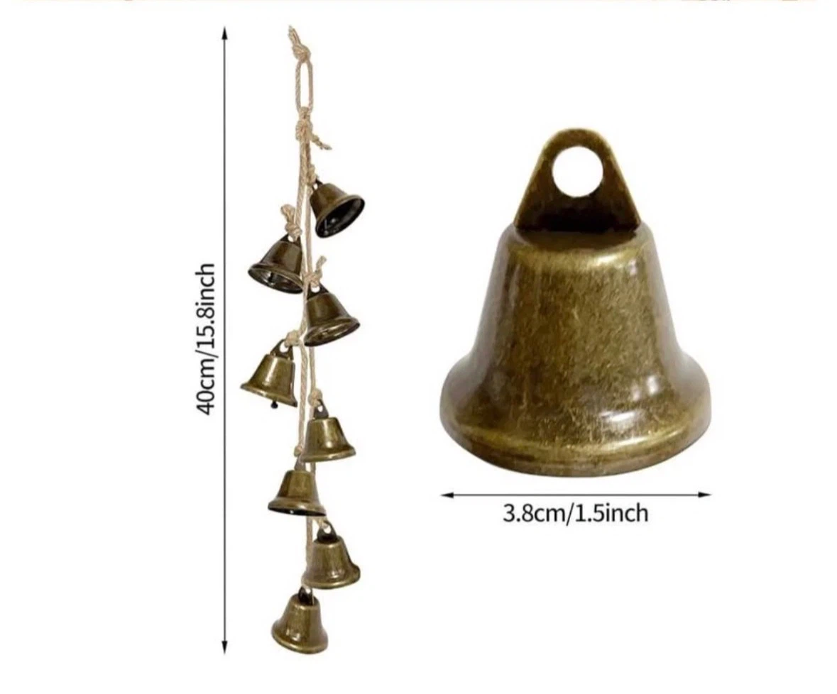 2 Pack 15.75 Inches Witch Bells for Door Knob - photo 2