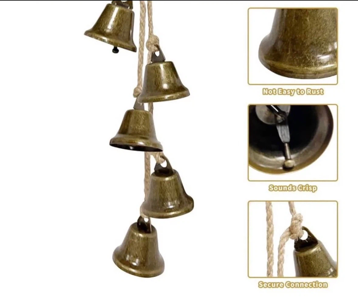 2 Pack 15.75 Inches Witch Bells for Door Knob - photo 3