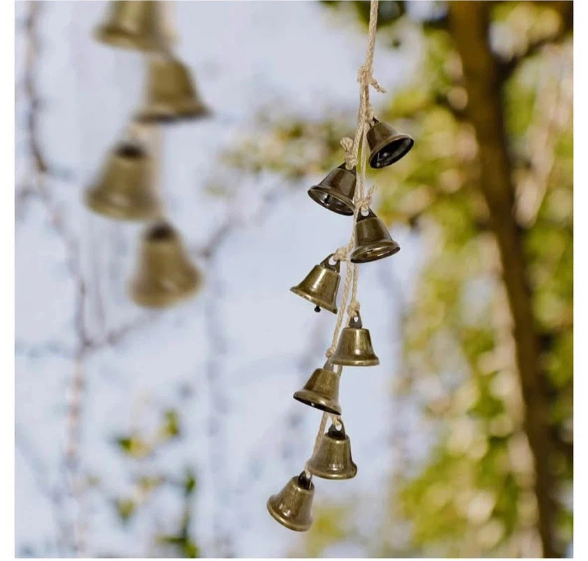 2 Pack 15.75 Inches Witch Bells for Door Knob - photo 4