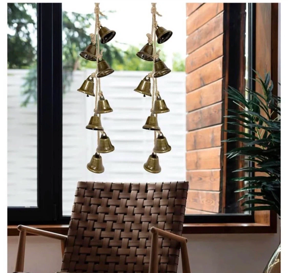 2 Pack 15.75 Inches Witch Bells for Door Knob - photo 5