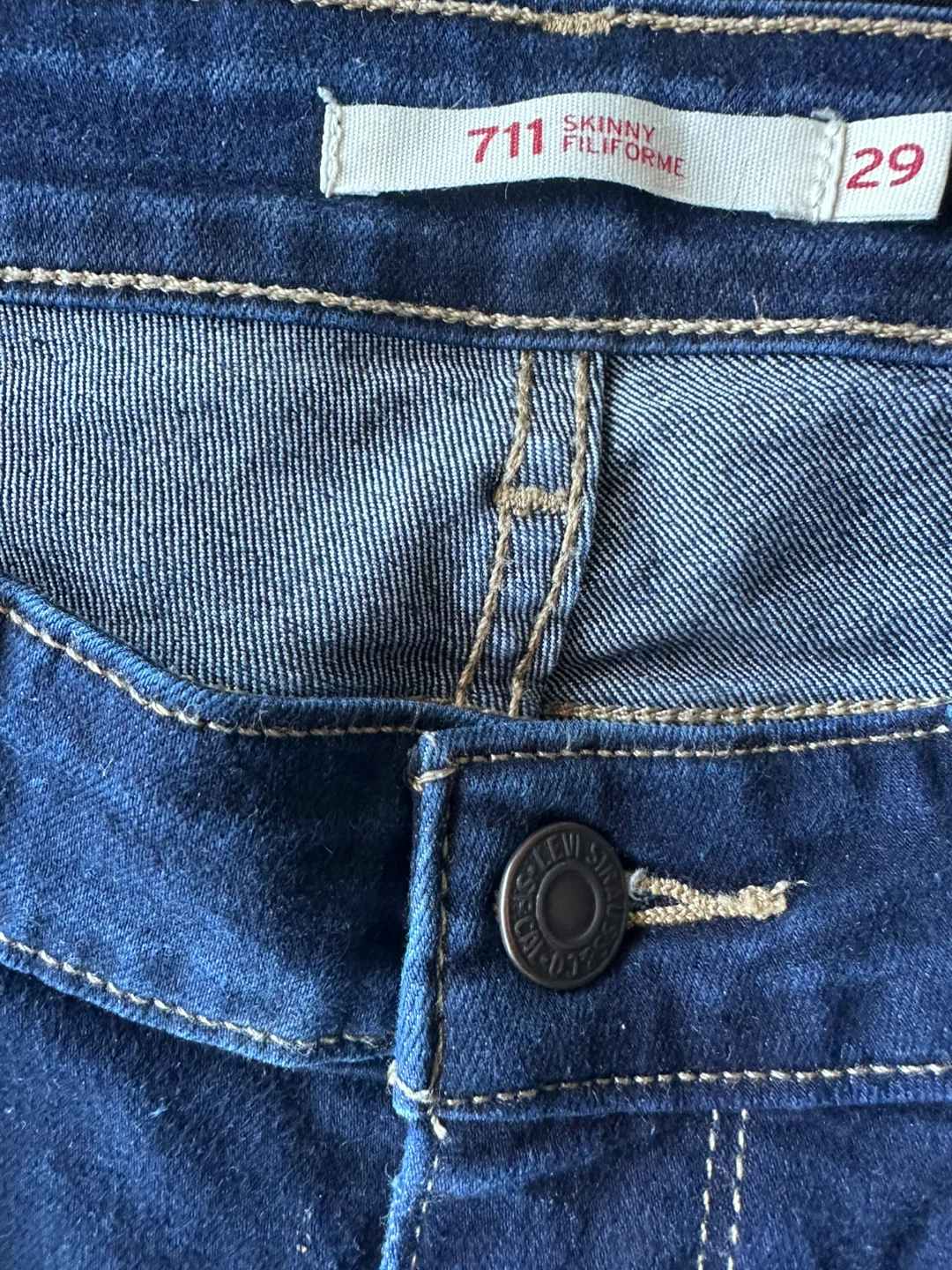 Levi's 711 Skinny Jeans Women’s Size 29 Mid Rise Stretch - photo 3