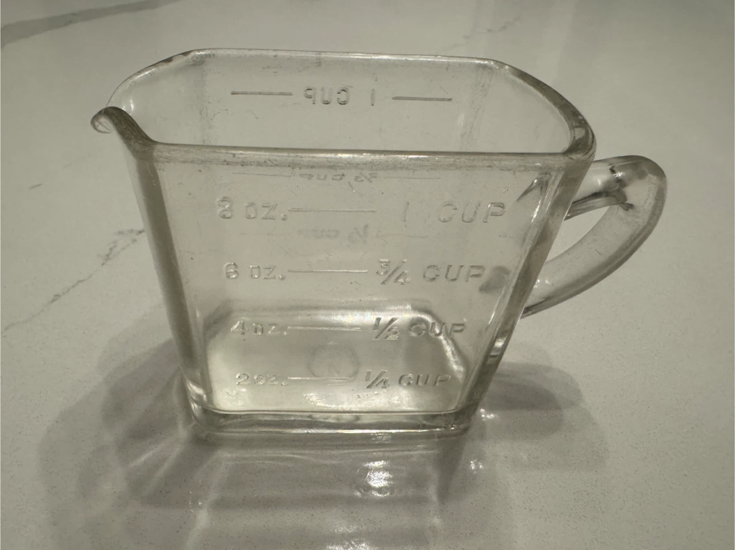 Antique Kellogg’s Measuring Cup Depression Glass 1920's RARE! - photo 4
