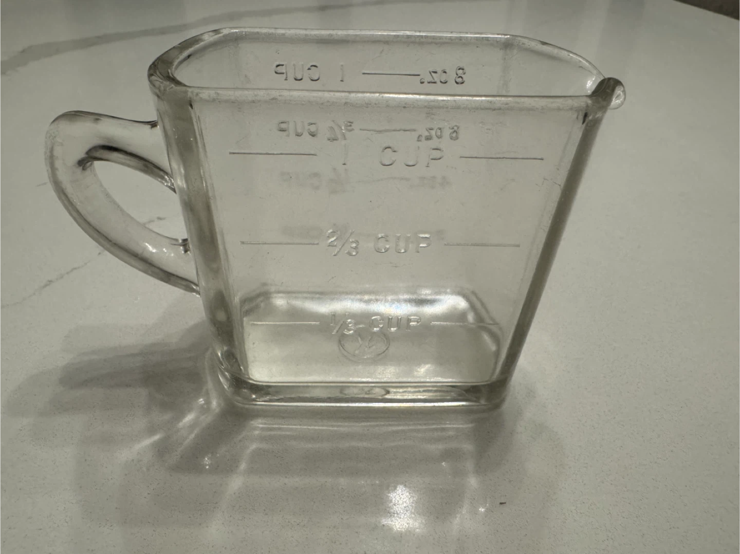Antique Kellogg’s Measuring Cup Depression Glass 1920's RARE!
