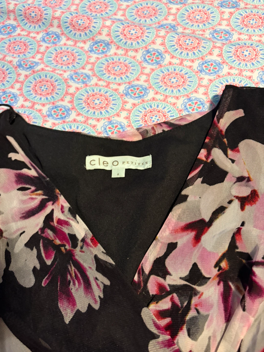 Cleo Petites Floral Mesh Dress - photo 2