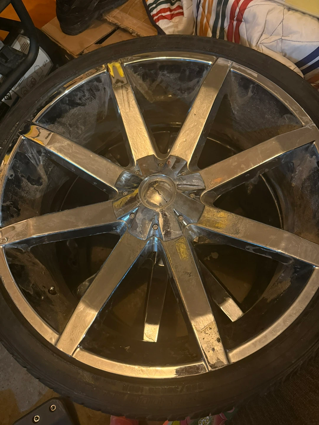 Chrome Rims and Tires