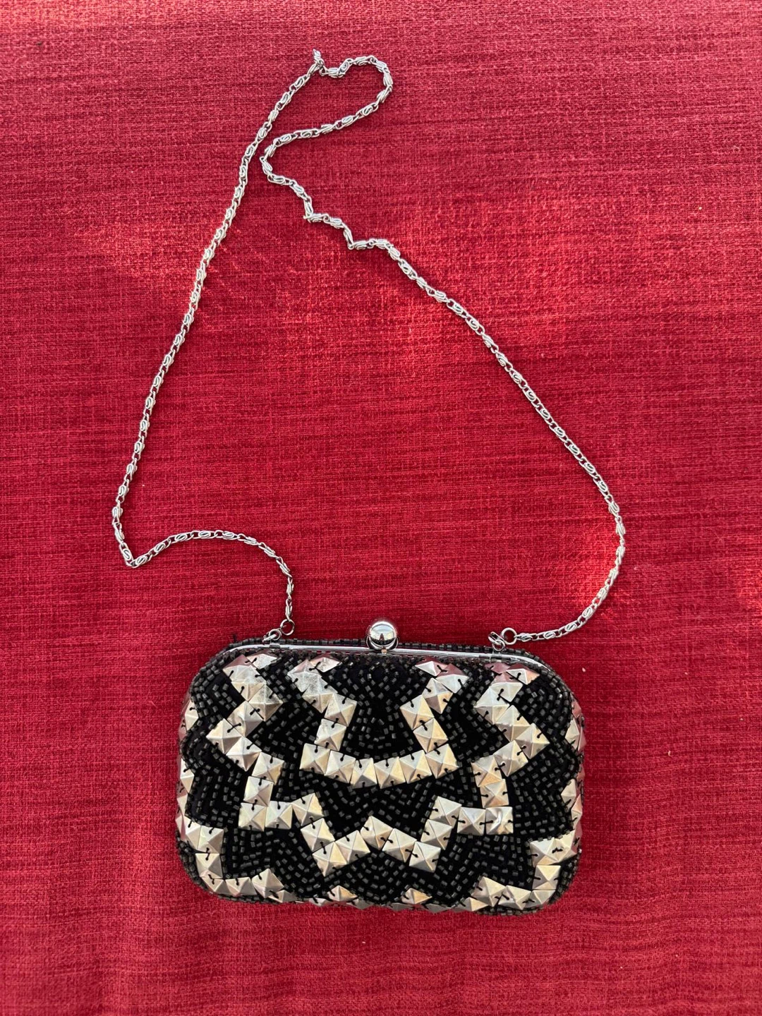 Juicy Couture Beaded Clutch with Chain - photo 5