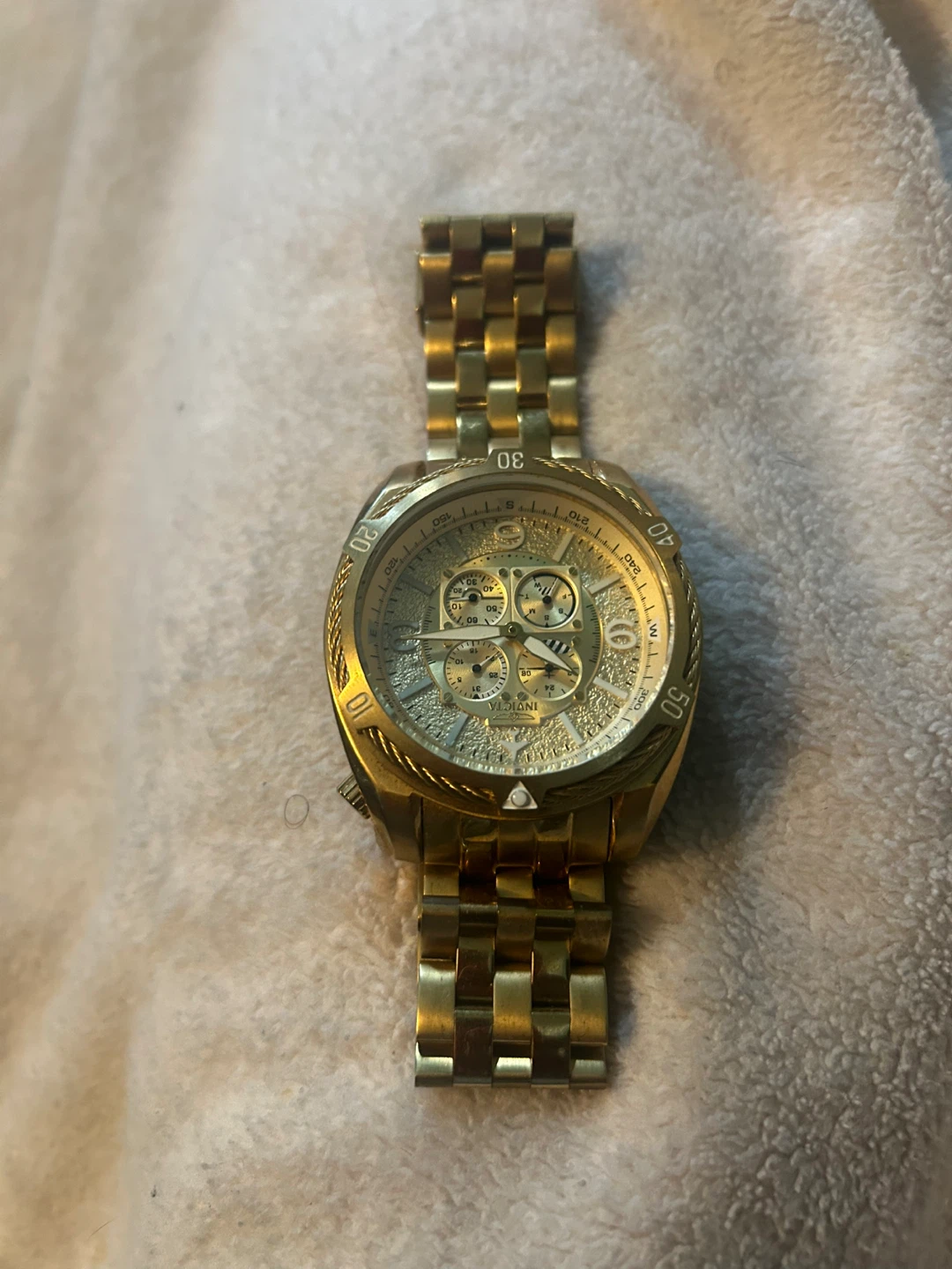 Invicta Gold Tone Chronograph Watch - photo 2