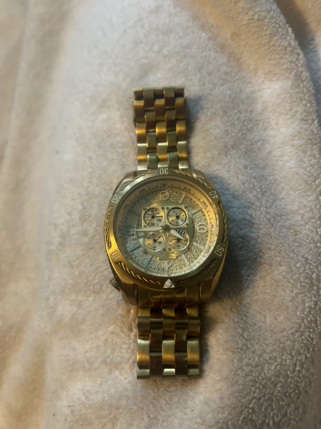 Invicta Gold Tone Chronograph Watch - photo 3