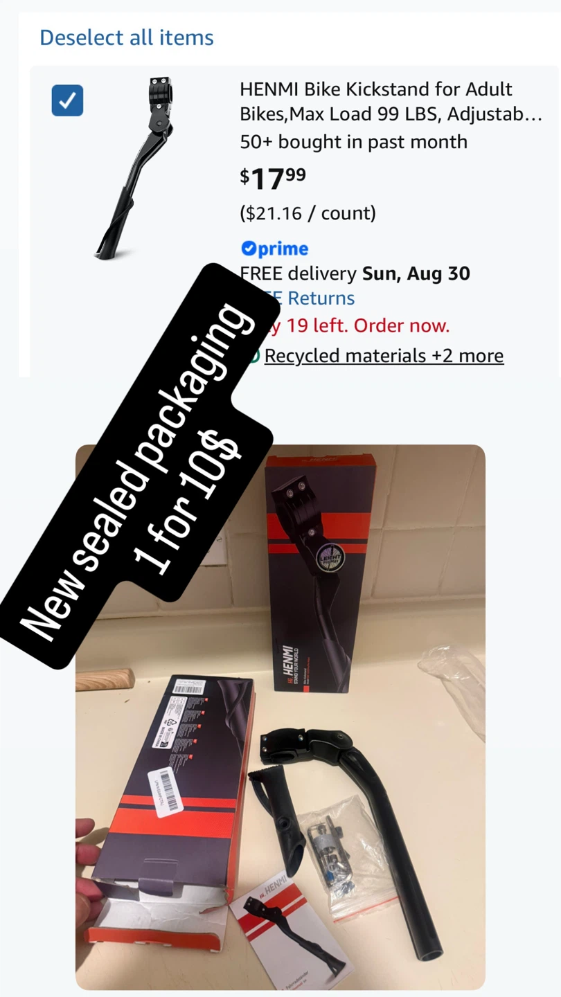 Bike Kickstand for Adult Bikes