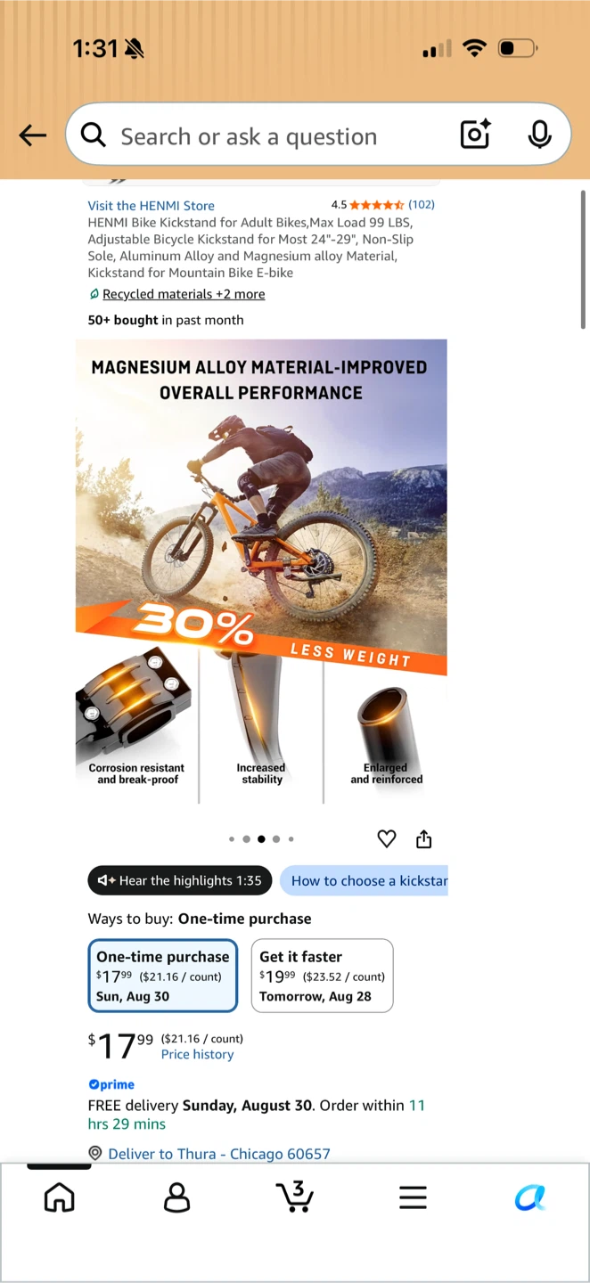 Bike Kickstand for Adult Bikes - photo 3