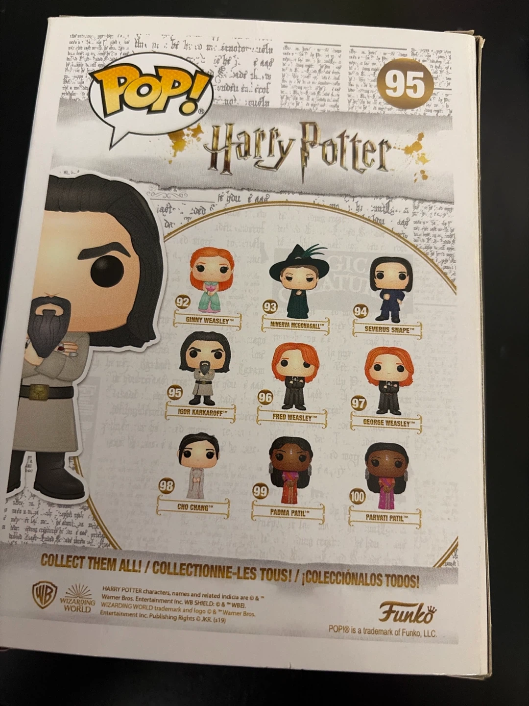 Funko Pop! Harry Potter Igor Karkaroff #95 Vinyl Figure - photo 2