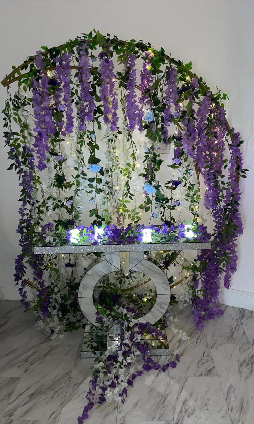 Console Table - Mirrored & Glitter Finish - photo 5