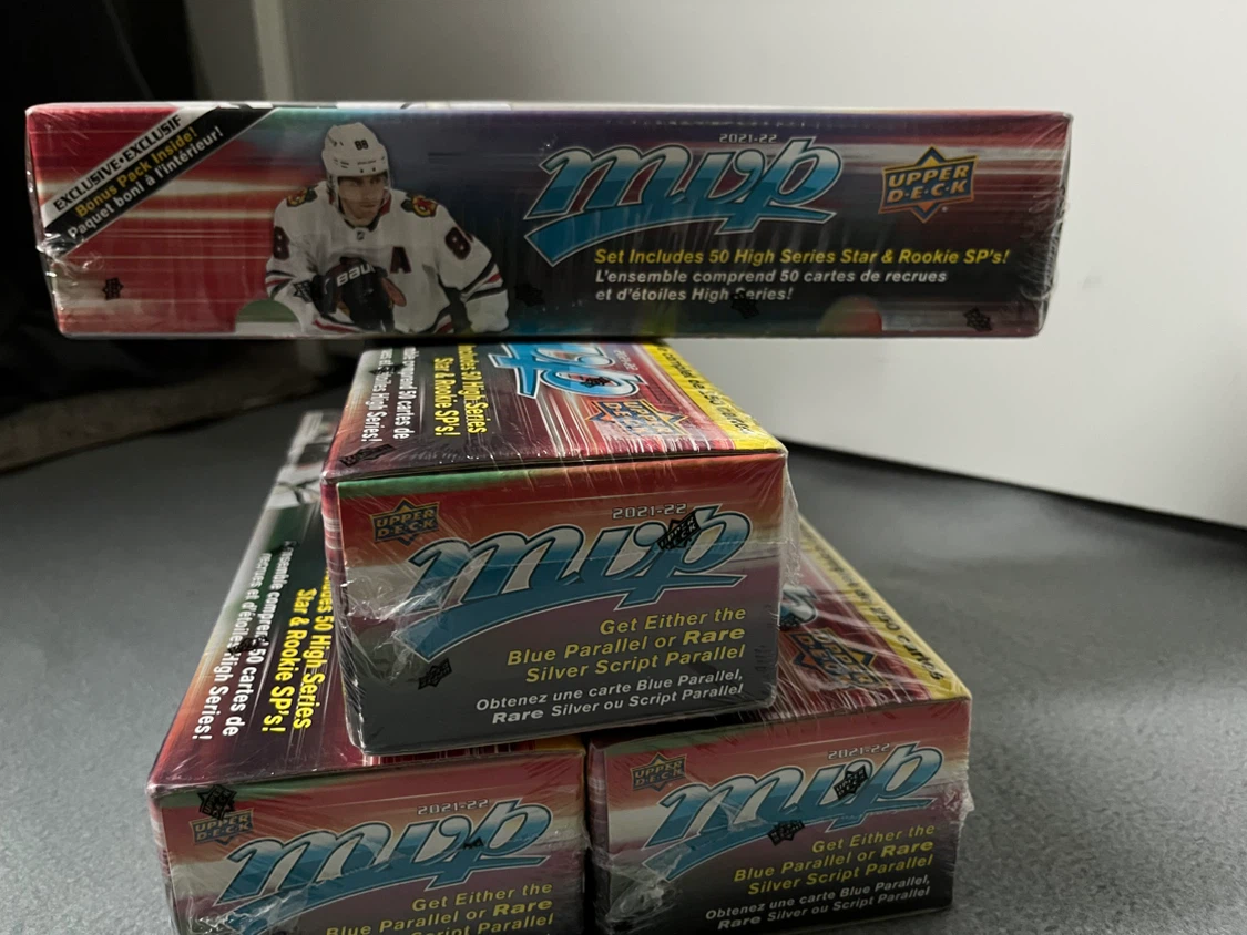 Upper Deck MVP 2021-22 Hockey Card Boxes (Set of 4) - photo 3