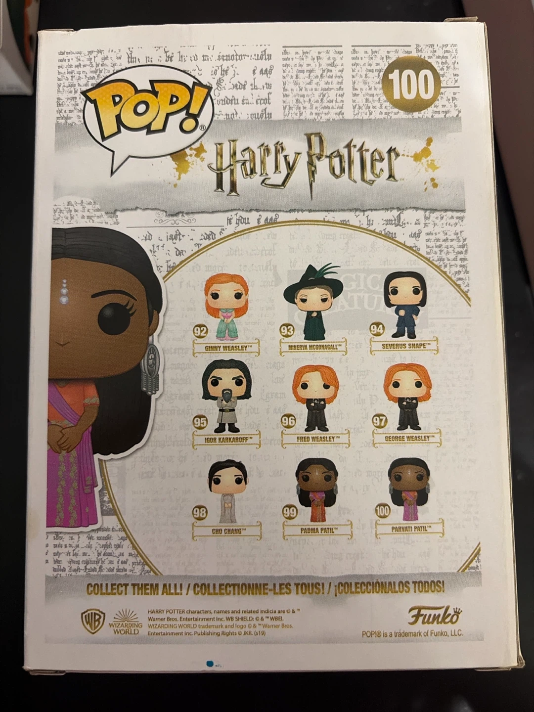 Funko Pop! Harry Potter Parvati Patil #100 Vinyl Figure - photo 2