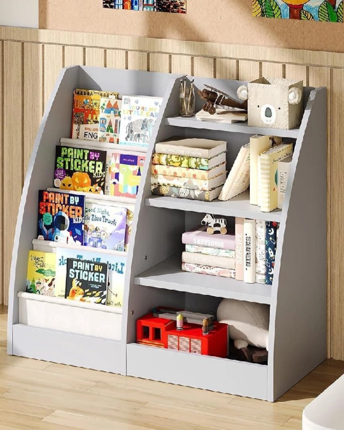 Grey Kids Bookshelf - photo 2