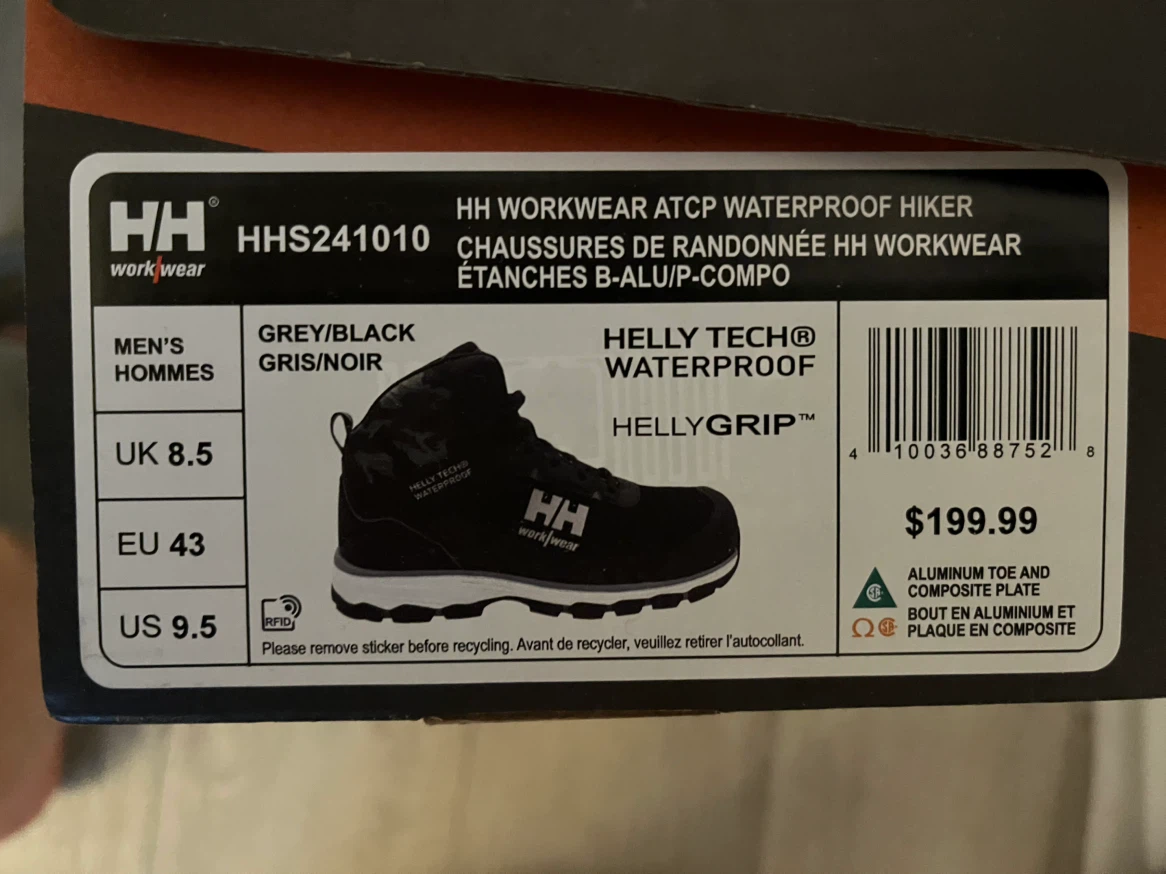 Helly Hansen Workwear Waterproof Hiking Boots