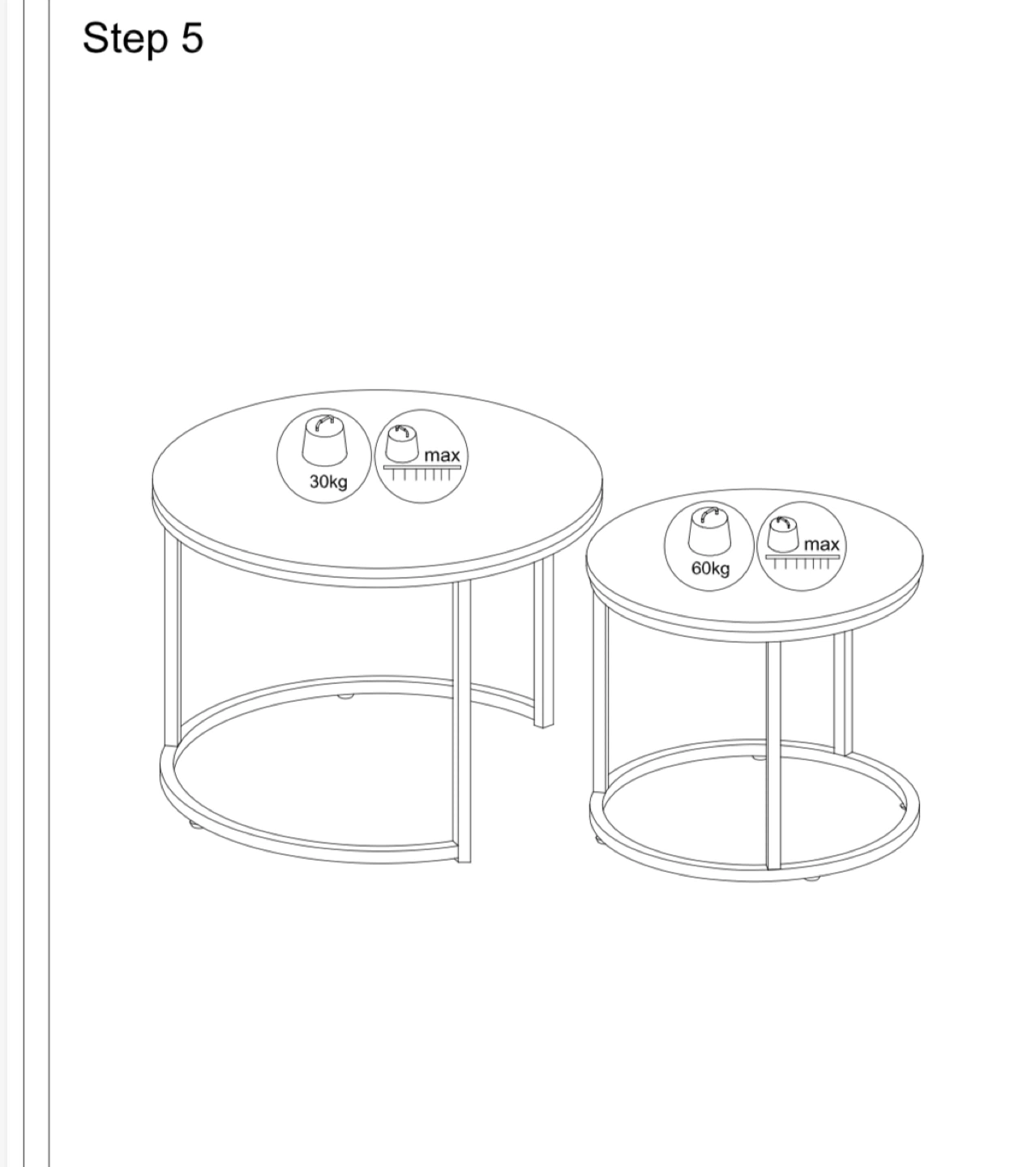Nesting Round Coffee Tables - photo 2