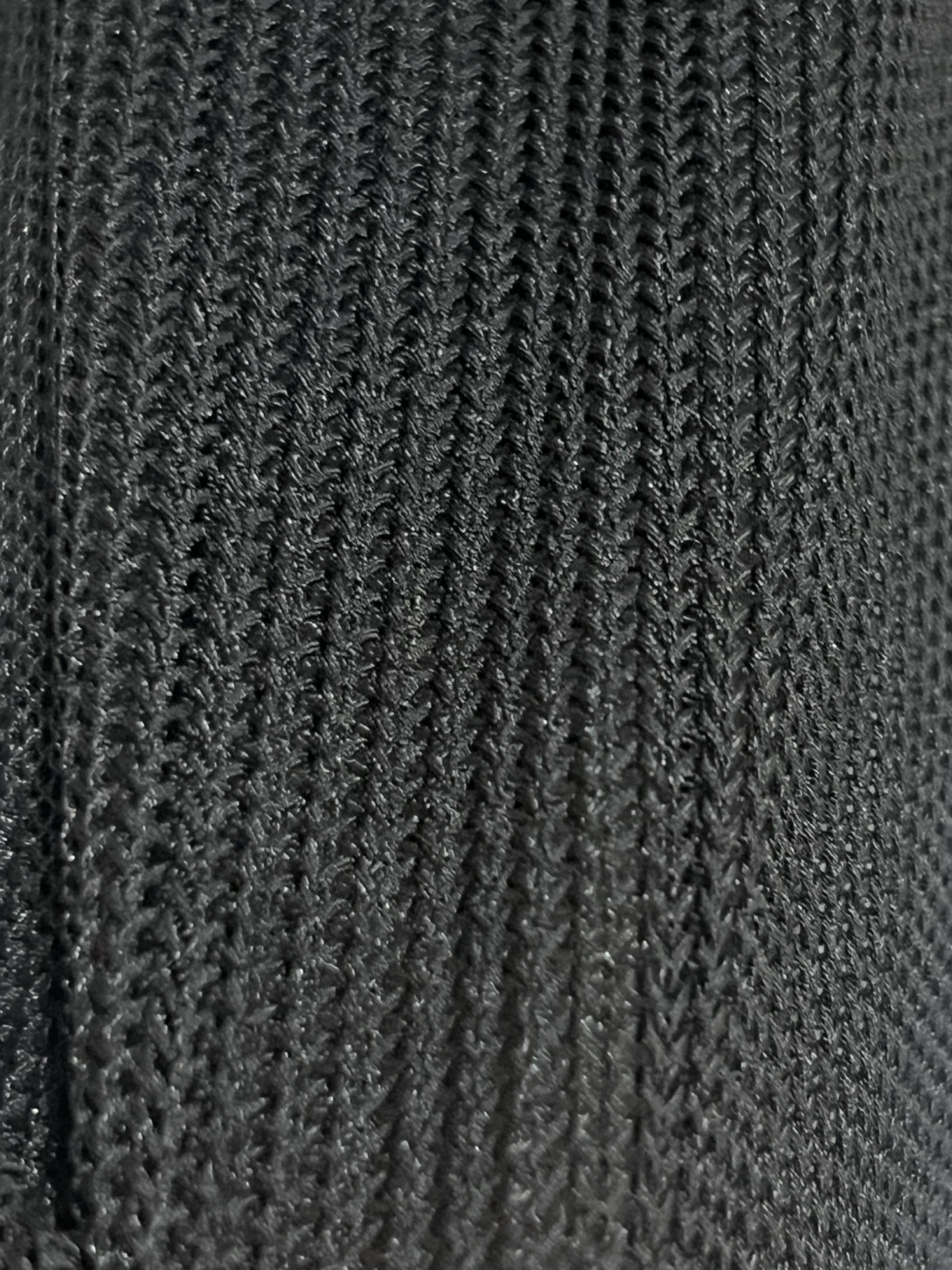 Black sheer knit tunic sweater dress - photo 4
