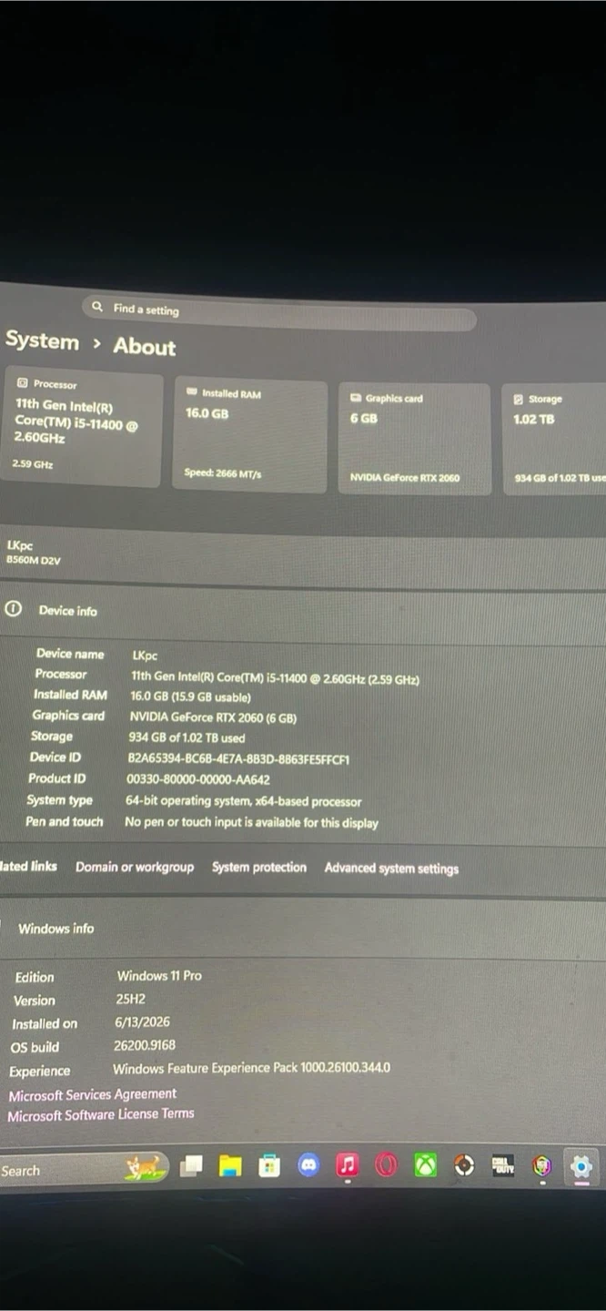 PC Intel i5, RTX 2060, 16GB RAM, 500 SSD, HHD 500 - photo 2