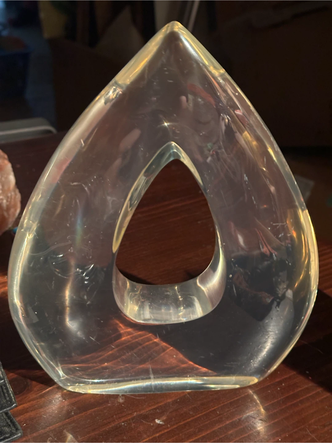 Mid century lucite bookend