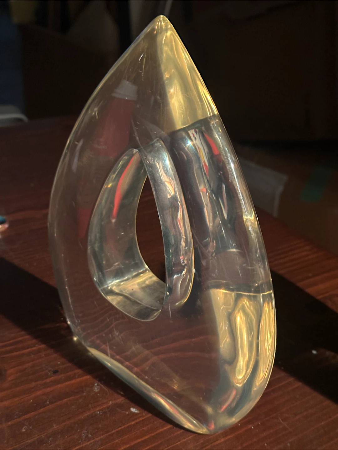 Mid century lucite bookend - photo 2