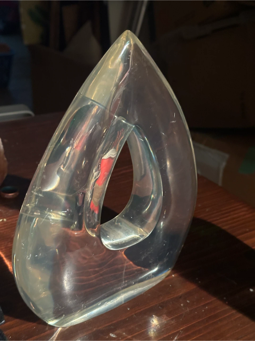 Mid century lucite bookend - photo 3