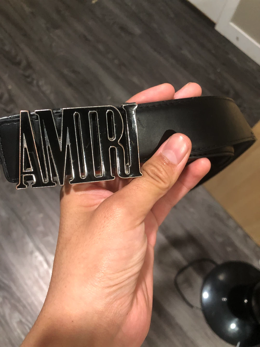 Amiri Black Leather Belt - photo 2